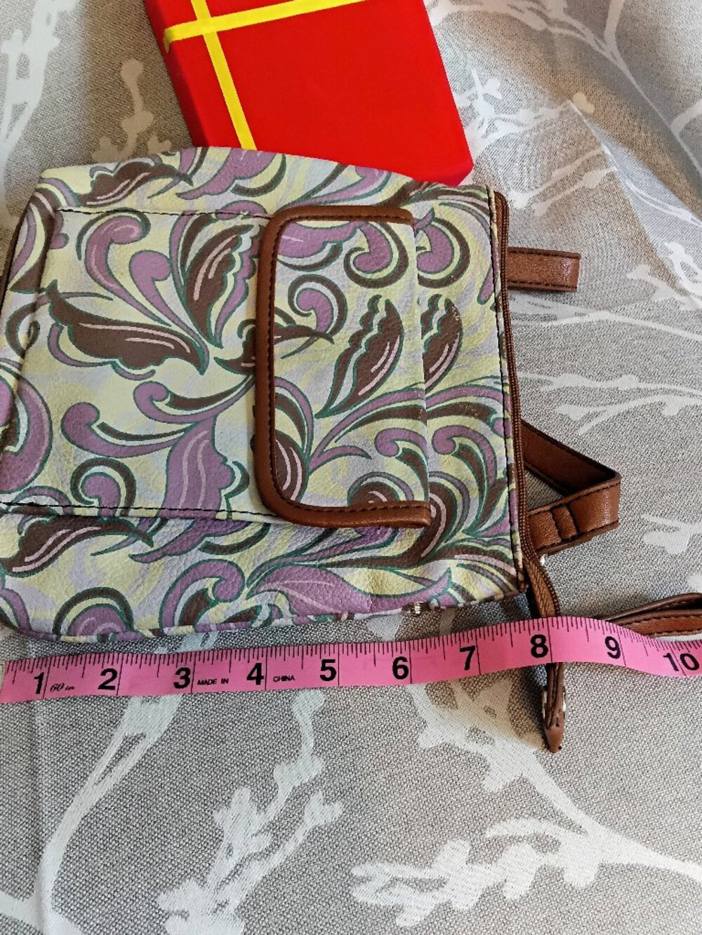 RELIC Boho Paisley Print Crossbody Bag | Adjustable Strap - Picture 14 of 14